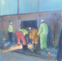 Picture of the Week: Passing a building site on my morning walk I noticed the variety of high vis wear on the men working.
