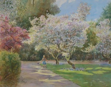 Picture of the Week: <p>Magnolia time marks the beginning of Summer. I painted this painting a few years ago and I have done several views of the Magnolia Blossoms over the years.</p>