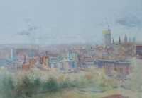 Picture of the Week: <p>A very cold morning, from my perch on Pye Bank overlooking the city. The paint even froze on the paper when painting this picture.</p>
