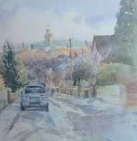 Picture of the Week: <p>A winter’s view down a road in Nether Edge, showing the city in the background.</p>