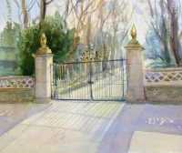Picture of the Week: <p>The lower gates of Norfolk Park cast shadows from the Spring sunshine.</p>