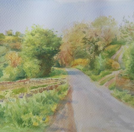 Picture of the Week: I heard a cuckoo while painting in Fox Lane, Barlow