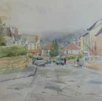 Picture of the Week: <p>We have had a couple of foggy days and the colours are muted. A quick sketch on Brincliffe Edge showing the interesting state of Sheffield?s roads</p>