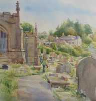 Picture of the Week: <p>Painting in Bradfield Churchyard on a sunny afternoon, listening to the sound of sheep calling the lambs and the cry of the Curlews. The joys of the countryside surrounding Sheffield.</p>
