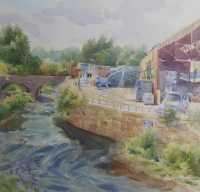 Picture of the Week: <p>The Five Wiers Walk follows the River Don from the City centre, Eastwards towards Rotherham. Factories border the embankments and the buddleia bushes are covered in butterflies,... one landed on my painting.</p>