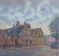 Picture of the Week: <p>There have been some lovely skies this Summer and I sketched this dusk scene on an evening walk, I have always liked the old Victorian architecture of the City with its cupolas, bell towers and air vents, all with mini - spires on top.</p><p></p><p>This and other paintings will be on display at my stand this weekend in the Art In The Gardens show in the Botanical Gardens, come and say hello.</p>